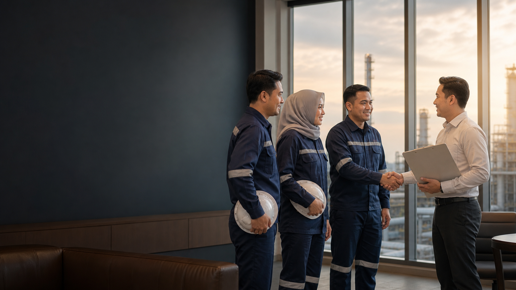 Profesional industri dalam proses seleksi PT KNE